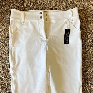 Free Ride Equestrian White Sparkle Pro 2.0 Full Seat Breeches | NWT | Womens 32R